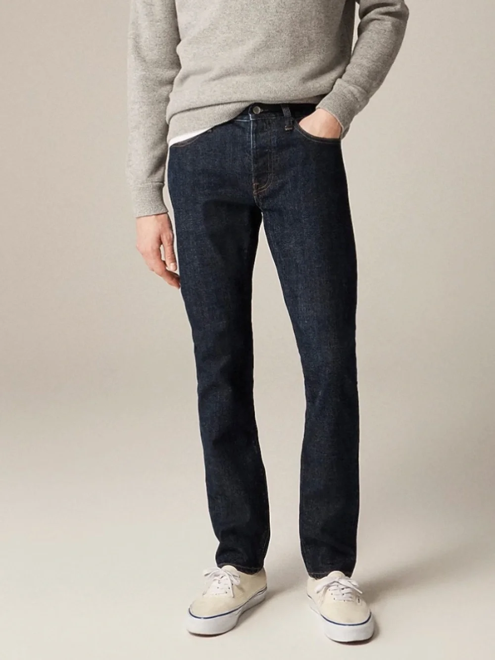 J.Crew Mens 36x34 DARK 484 Slim Fit Japanese Selvage KAIHARA DENIM Jeans